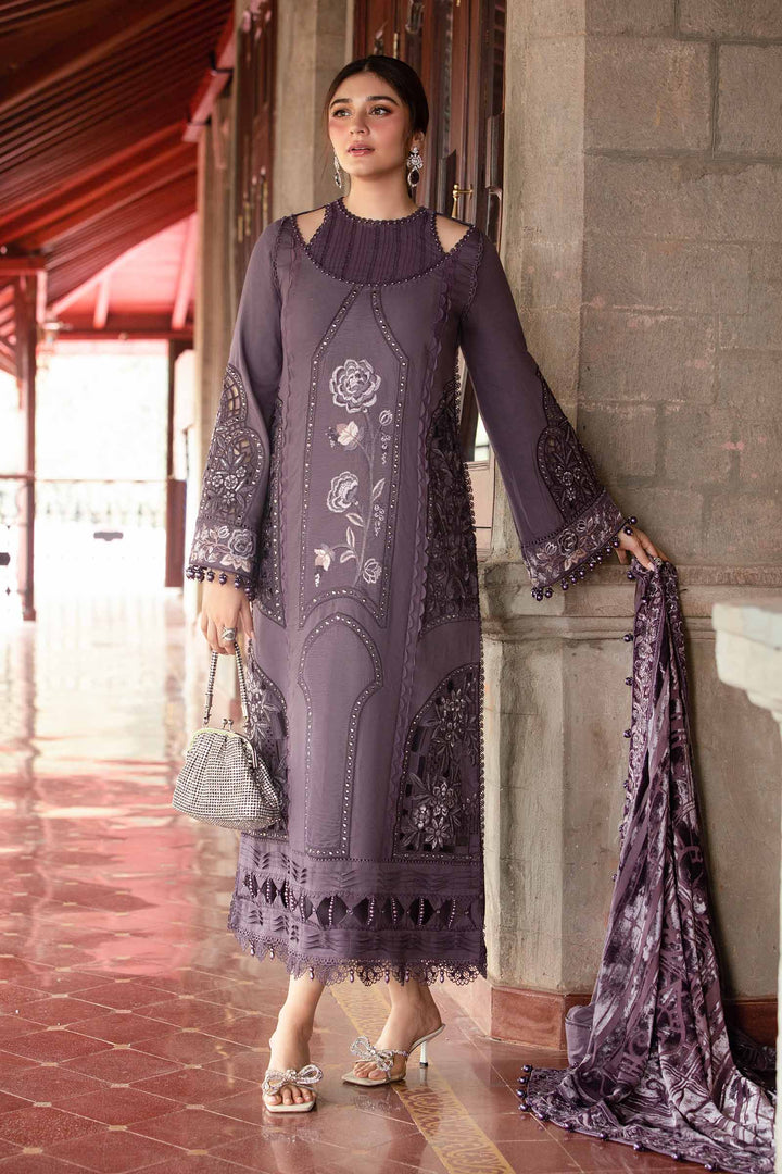 3 Piece Unstitched Embroidered Linen Suit | DL-1202 Winter Luxe DL01202-999-DLL