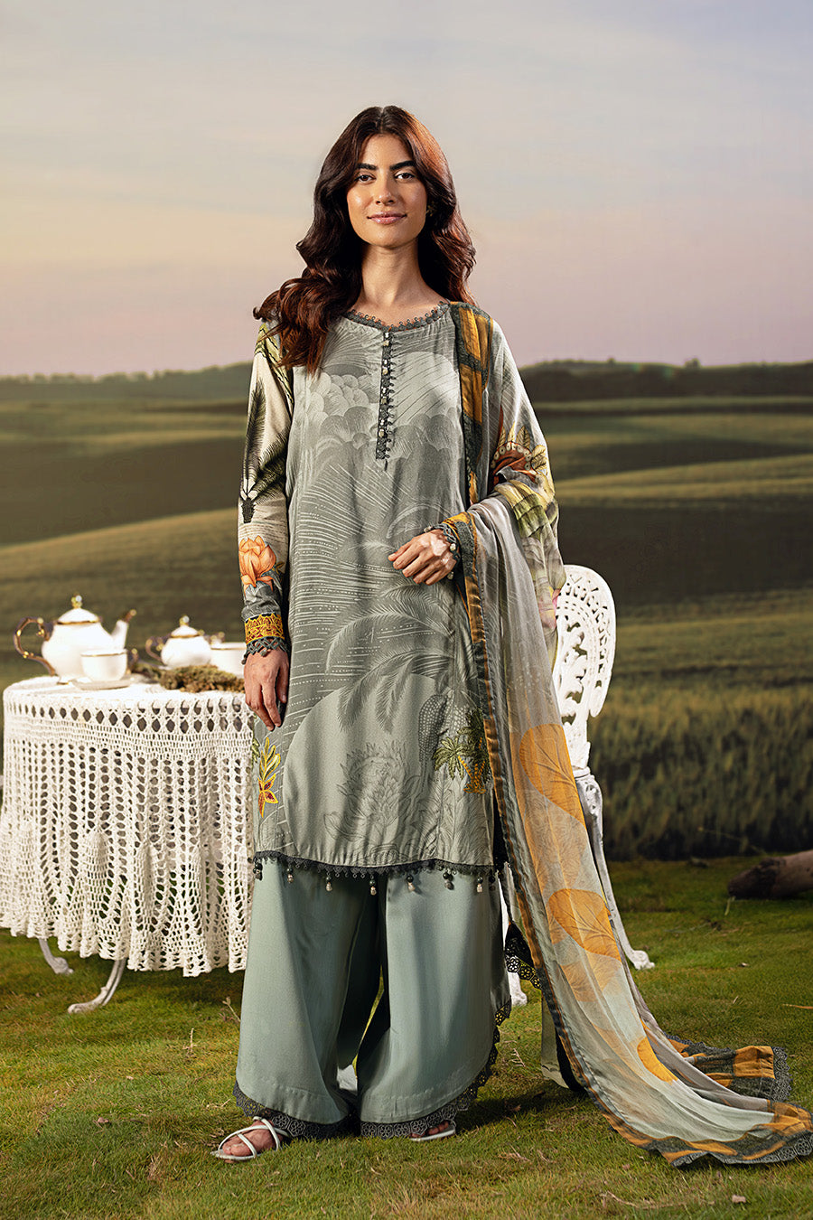 green and white pakistani dress Buy Embroidered Art Silk Pakistani Suit in Dark Green Online : KBNQ4562
