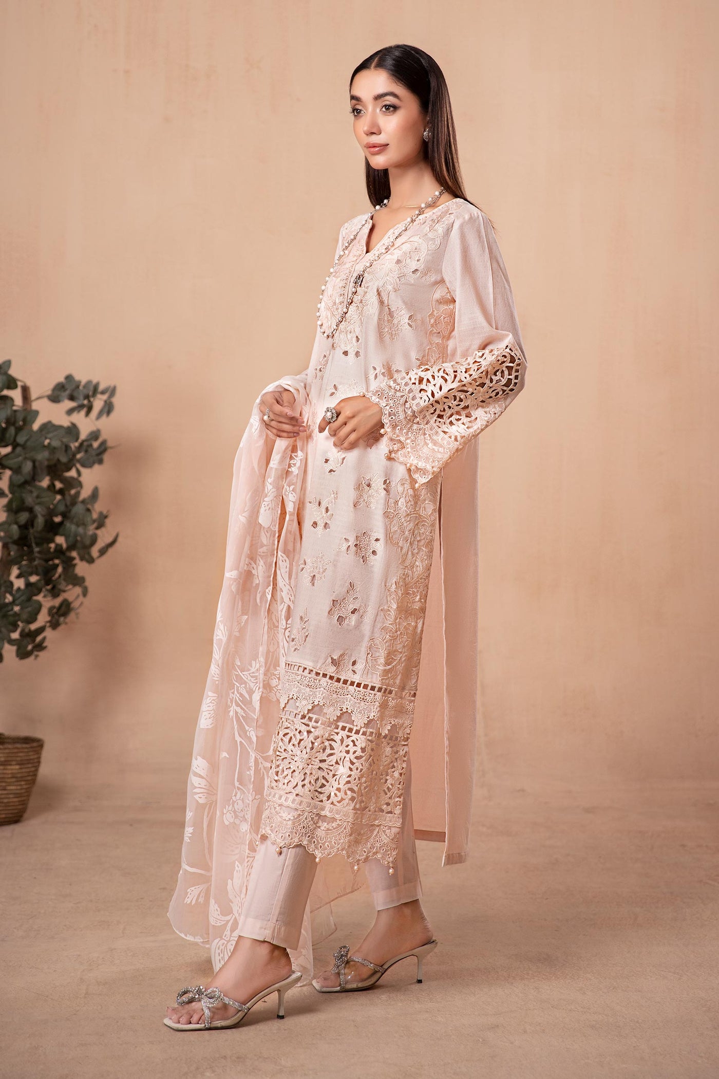 3 PIECE EMBROIDERED LAWN SUIT | DW-EA24-15