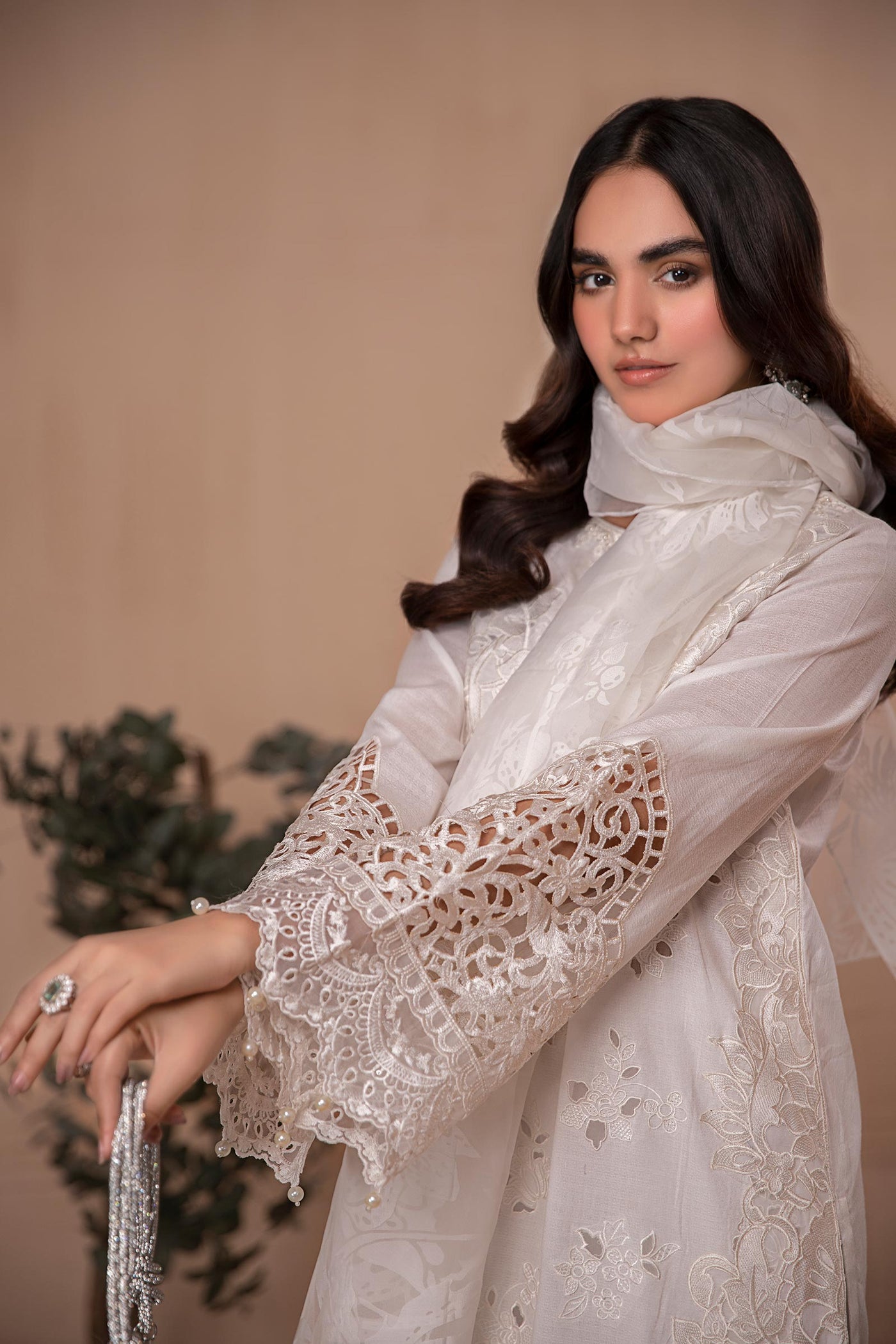 3 PIECE EMBROIDERED LAWN SUIT | DW-EA24-15