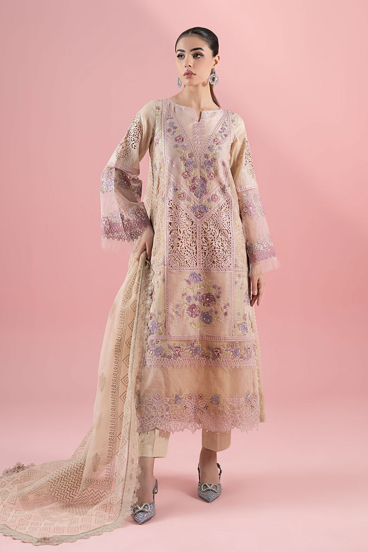 3 Piece Embroidered Masoori Lawn Suit All Products DWA2577-ESM-BEG
