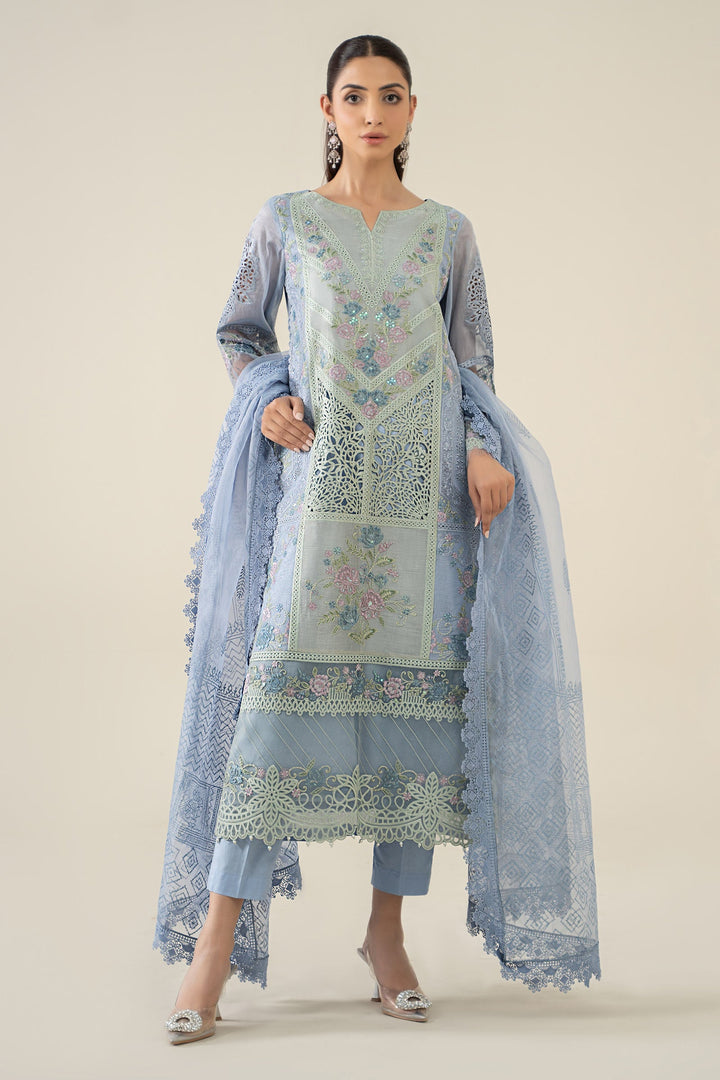 3 Piece Embroidered Masoori Lawn Suit All Products DWA2577-ESM-BLU