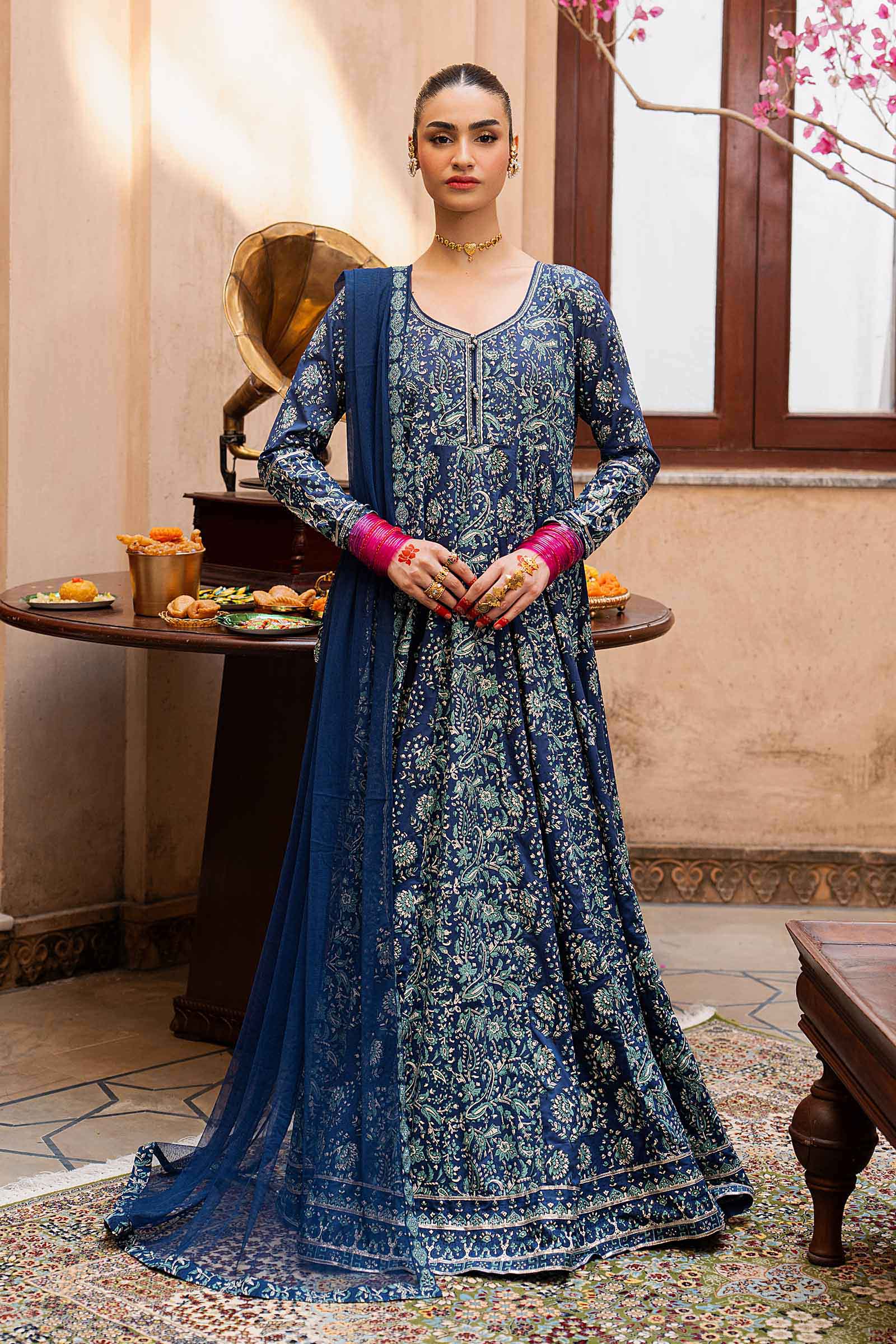 3 Piece Block Printed Lawn Suit Maria.B. Designs (AE) 3 Piece Block Printed Lawn Suit Maria.B. Designs (AE)