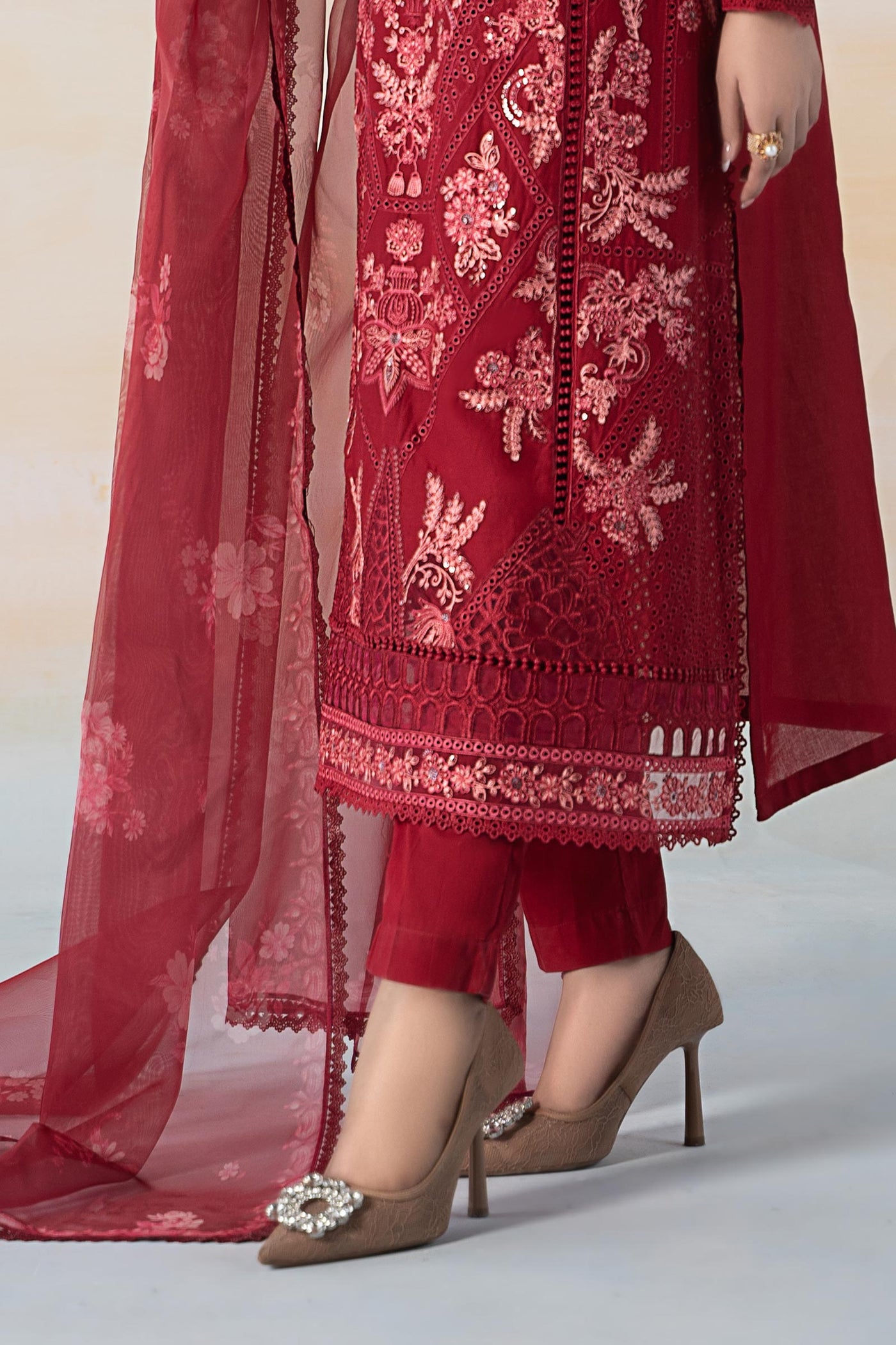 3 PIECE EMBROIDERED LAWN SUIT | DW-EF24-20