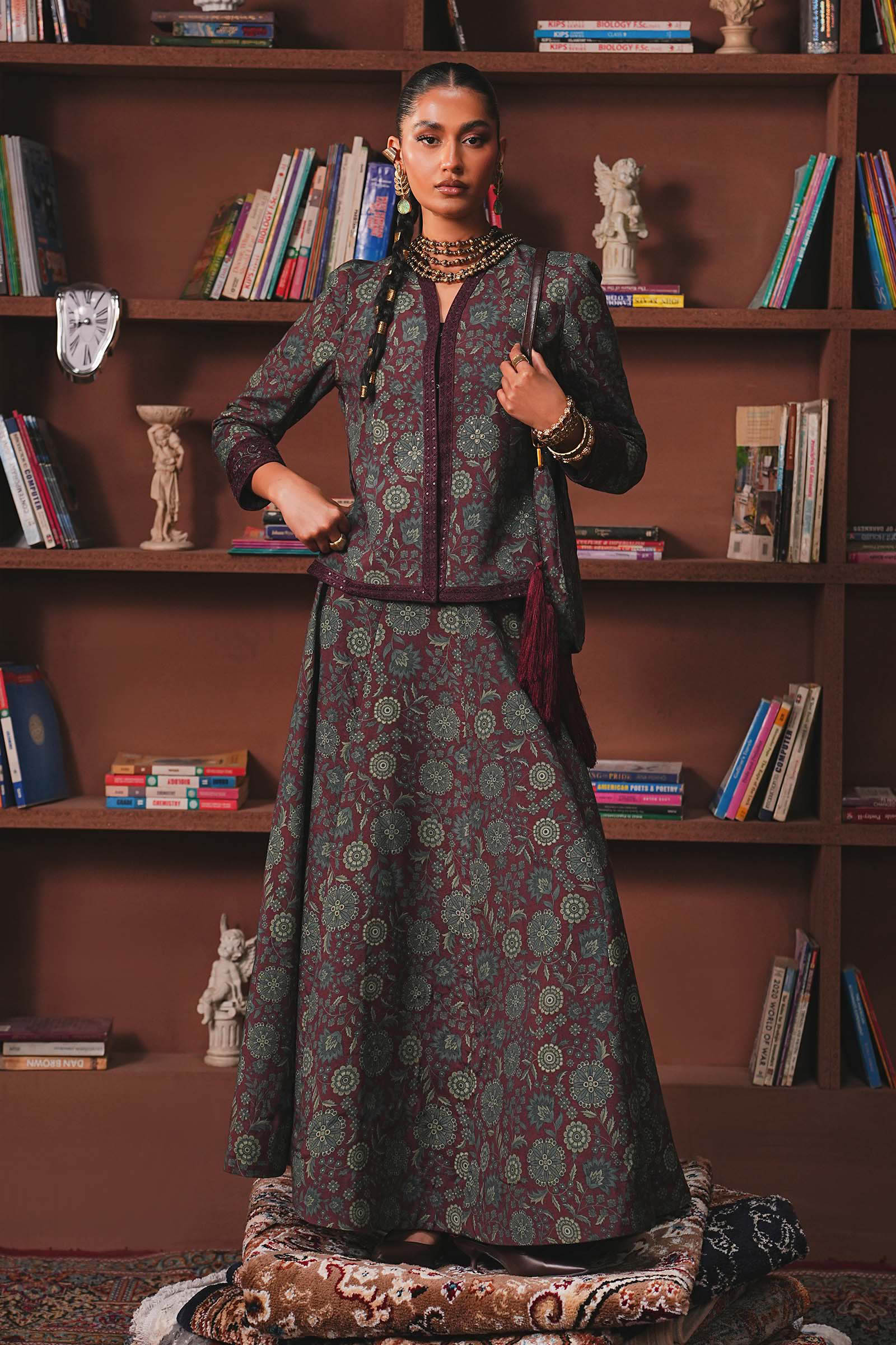 raw silk dresses 2020 Eid 26 Pure Sheesha Silk Handwork Outfit