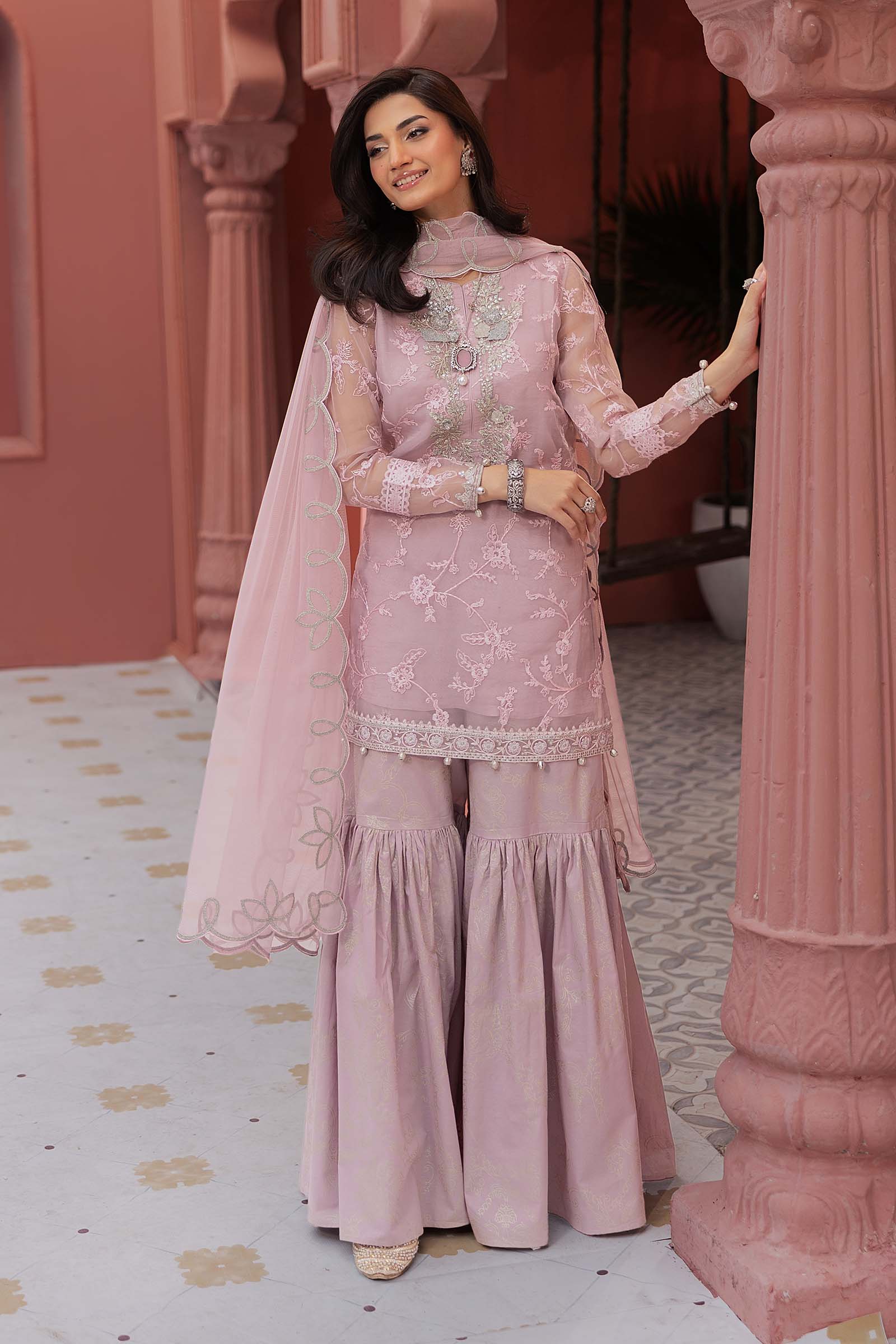 Miras Pret Embroidered Cotton 3 Piece Suit Sia