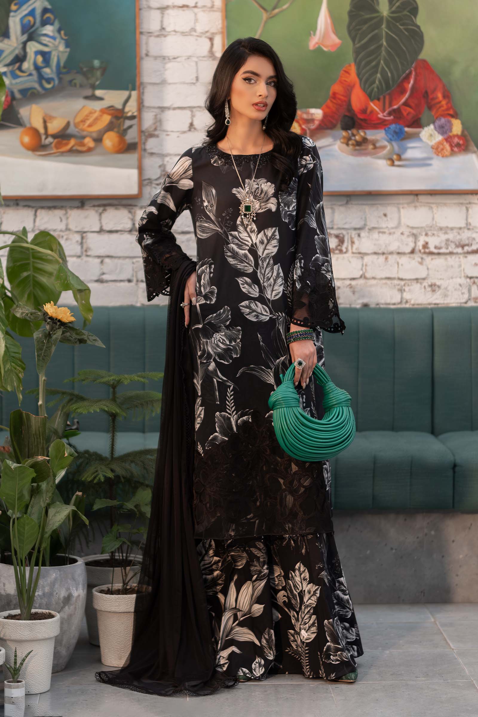 3 Piece Printed Lawn Suit Maria.B. Designs (AE) 3 Piece Printed Lawn Suit Maria.B. Designs (AE)