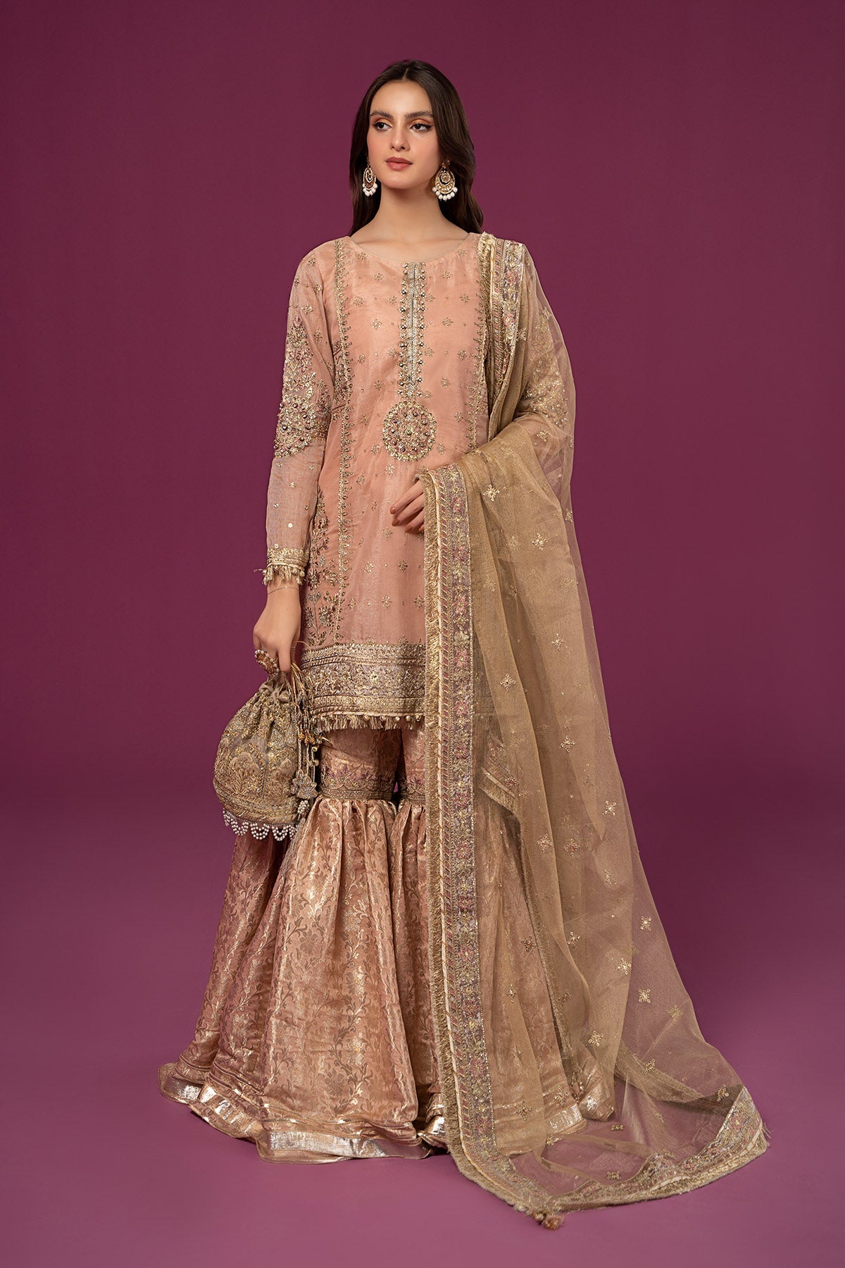3 Piece Embroidered Masoori Suit 3 Piece Embroidered Masoori Suit