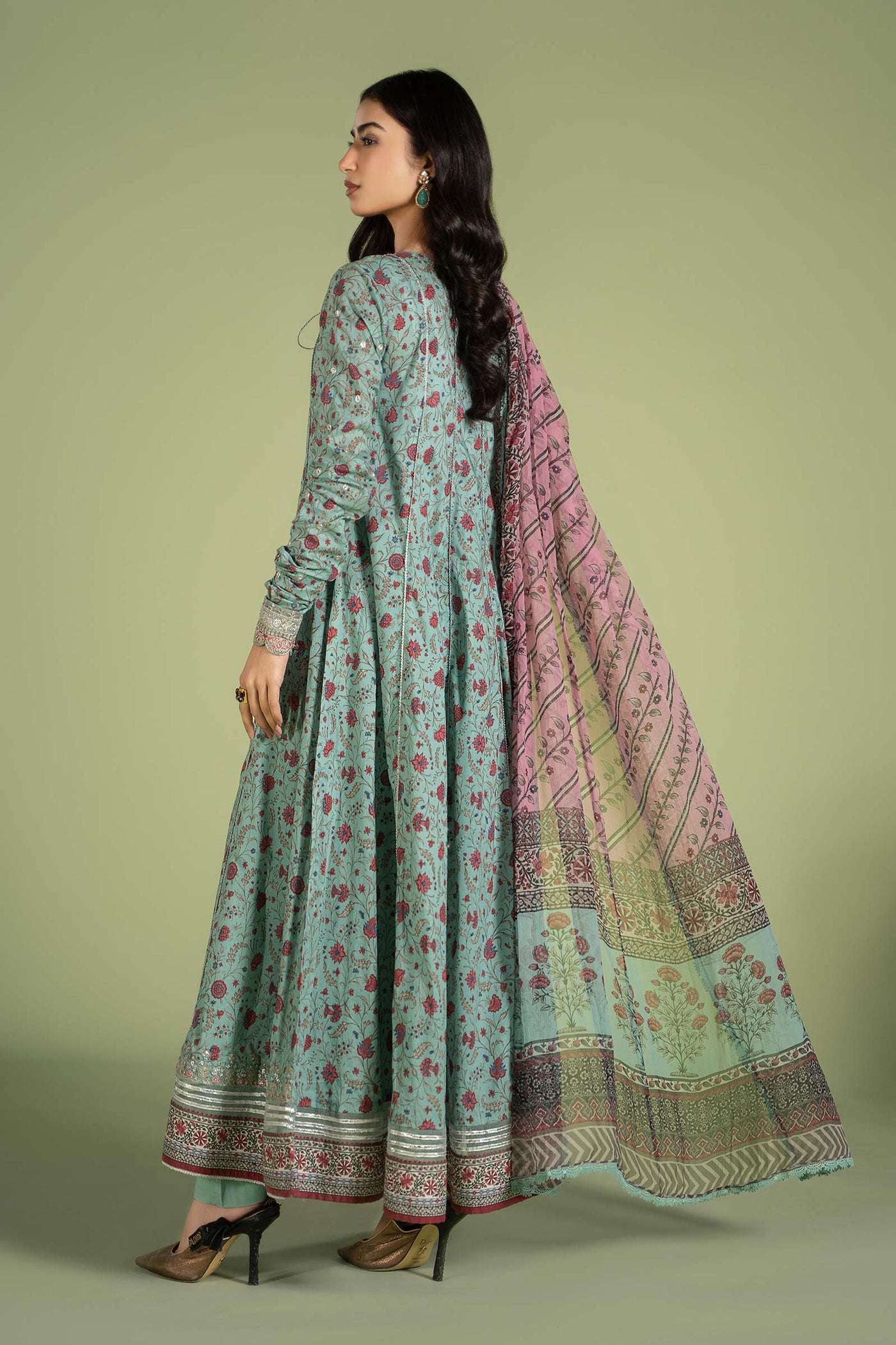 3 PIECE EMBROIDERED LAWN SUIT | DW-EF24-50