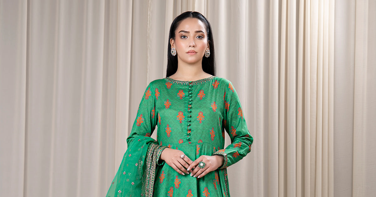 3 PIECE EMBROIDERED LAWN SUIT | DW-EF24-107