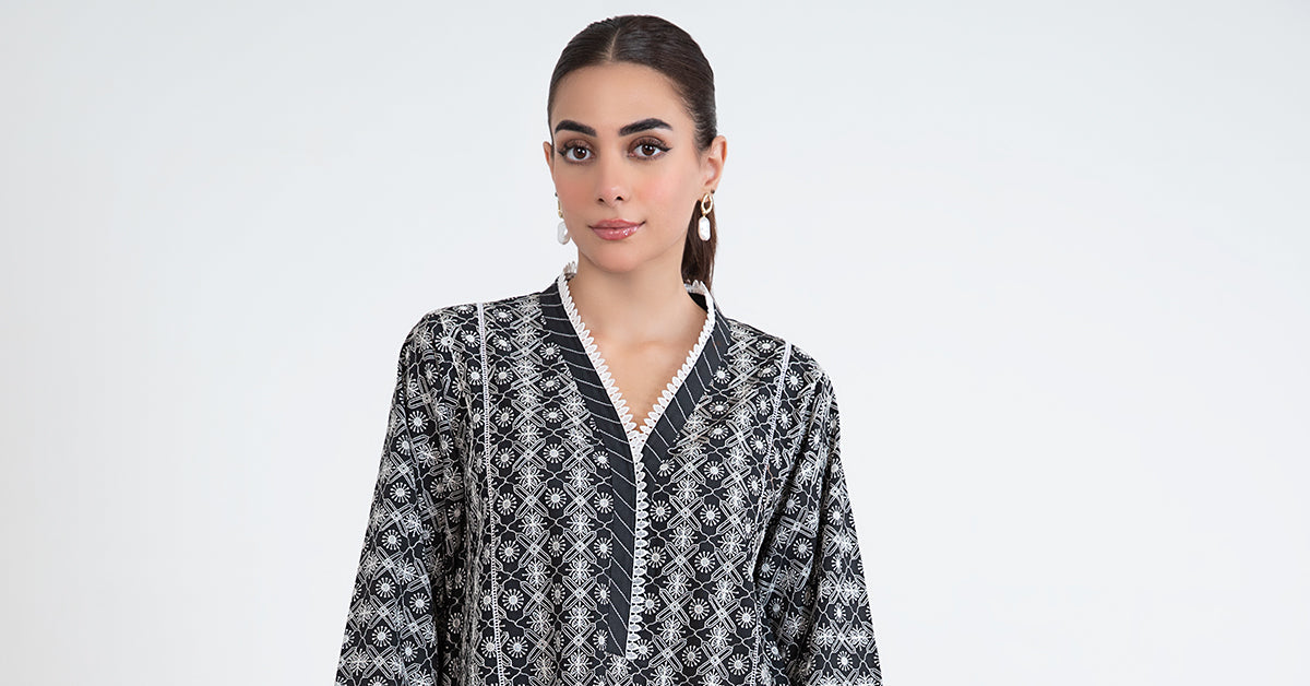 EMBROIDERED LAWN SHIRT | MB-EF24-36
