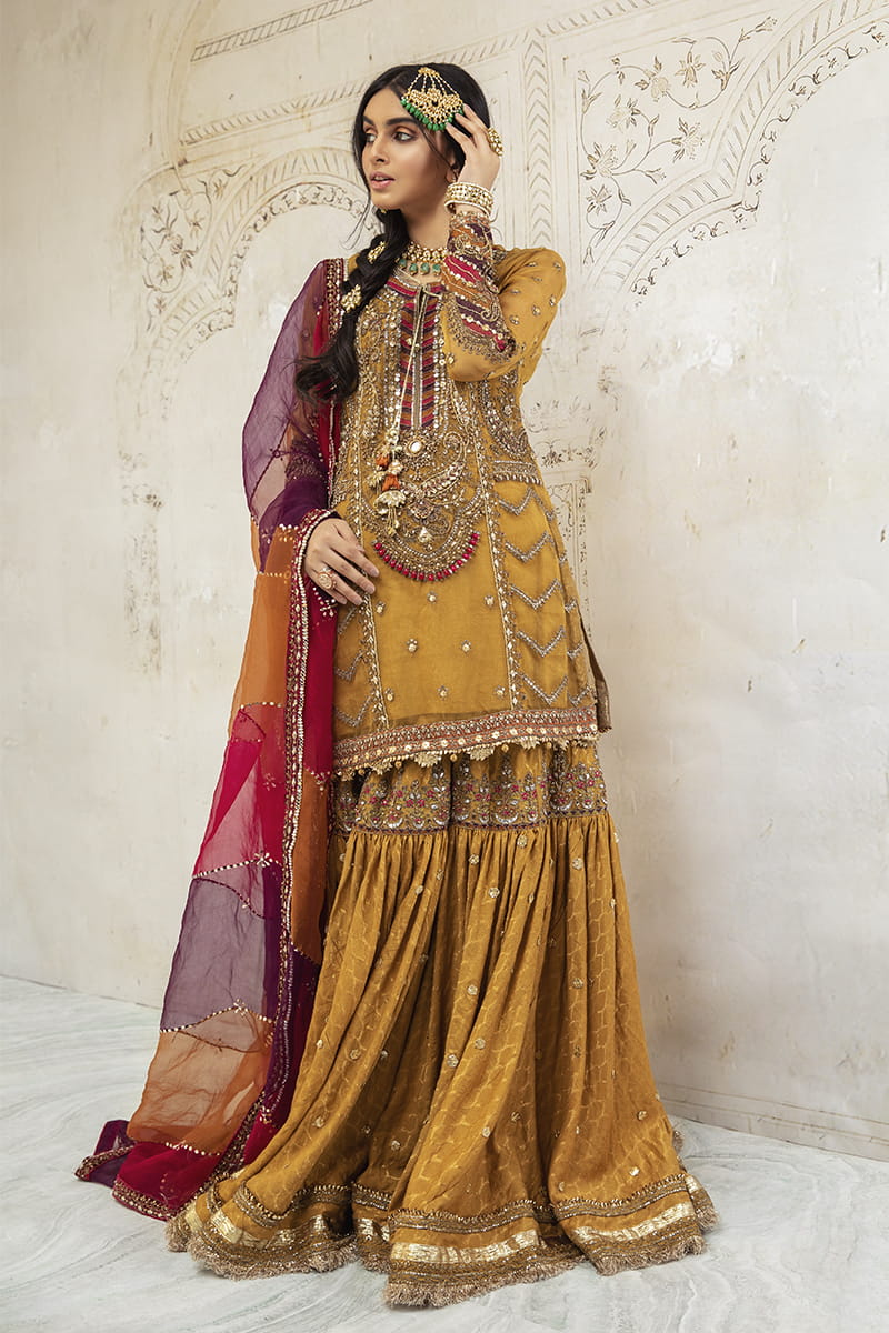 Maria B. Couture Mustard Yellow MC-021  Maria.B. Designs (AE)