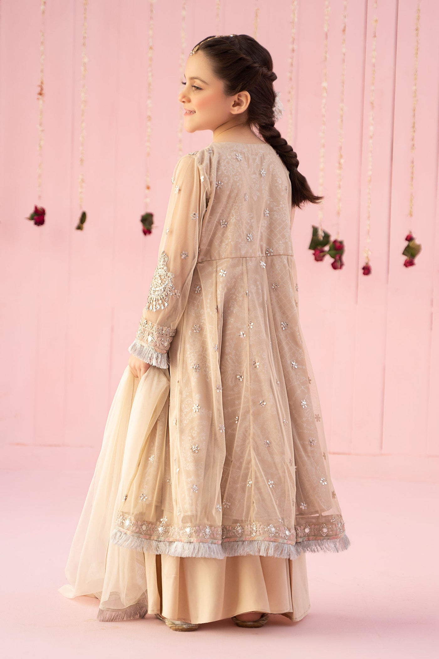 3 PIECE EMBROIDERED NET SUIT | MKS-EF24-08