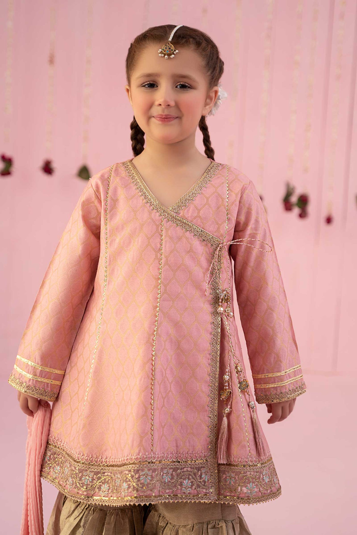 3 PIECE EMBROIDERED JACQUARD SUIT | MKS-EF24-13