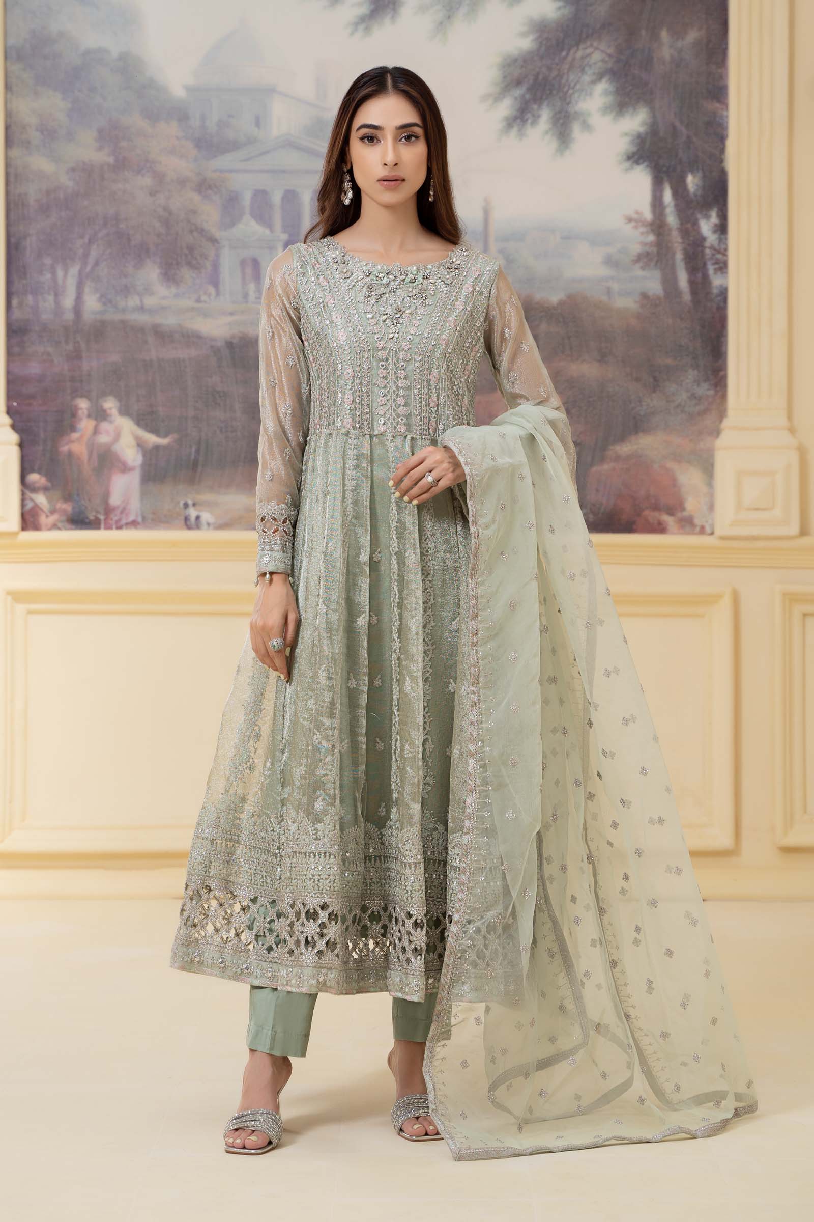 slim fit dress slacks Buy Sea Green Yoke Design Silk Blend Straight Suit With Dupatta Online at  Rs.989