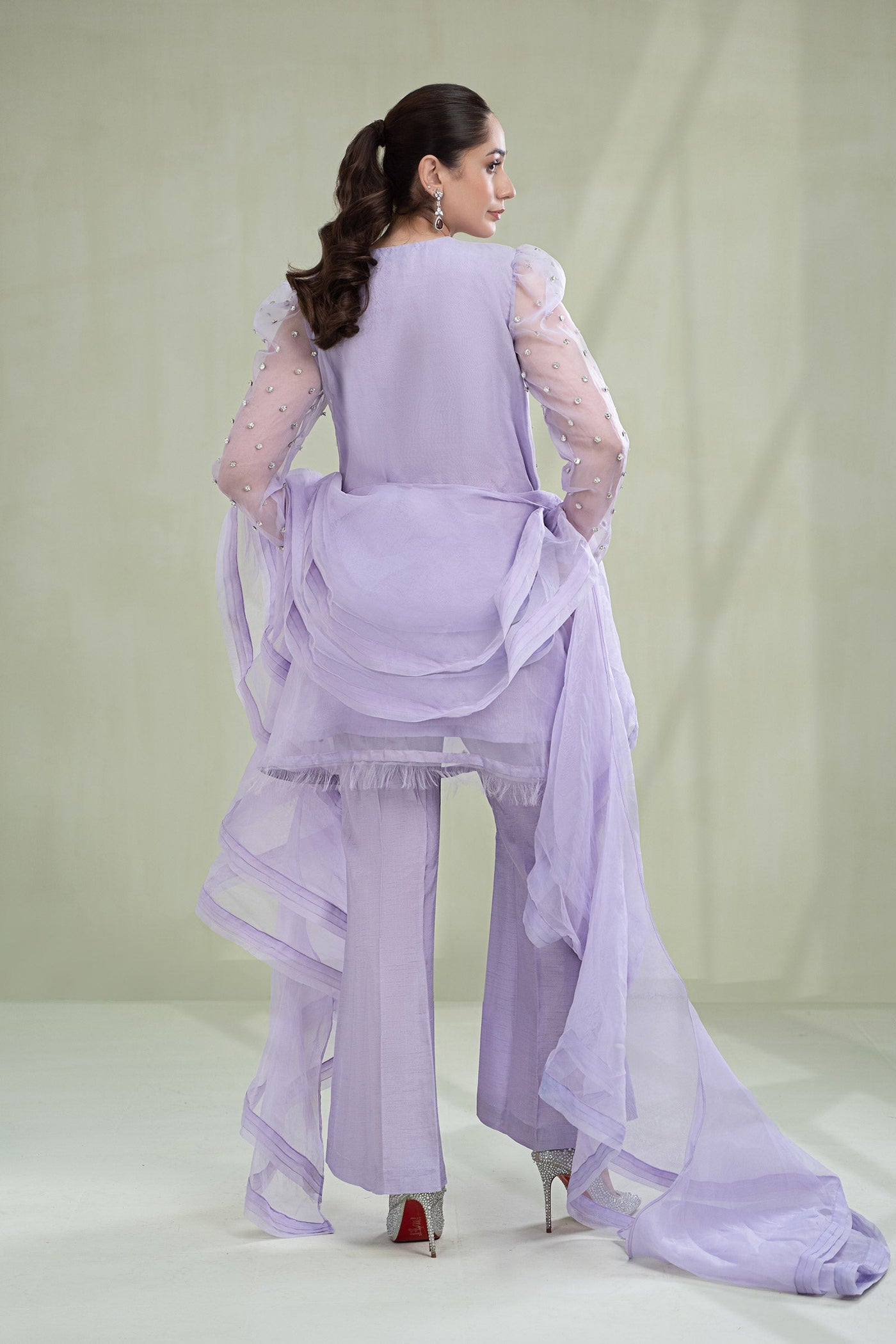 3 PIECE DYED ORGANZA SUIT | SF-PFW23-06