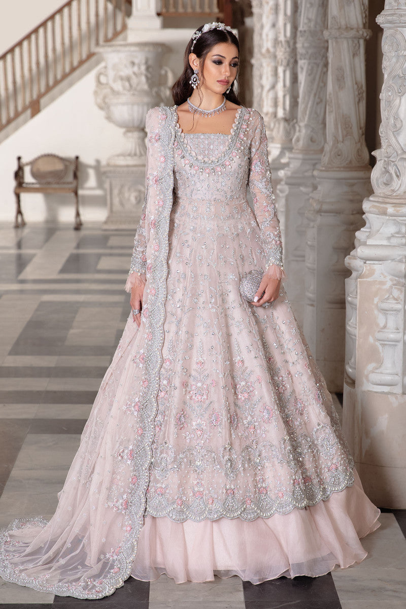 powder pink colour dress Powder Pink Ball Gown XXS