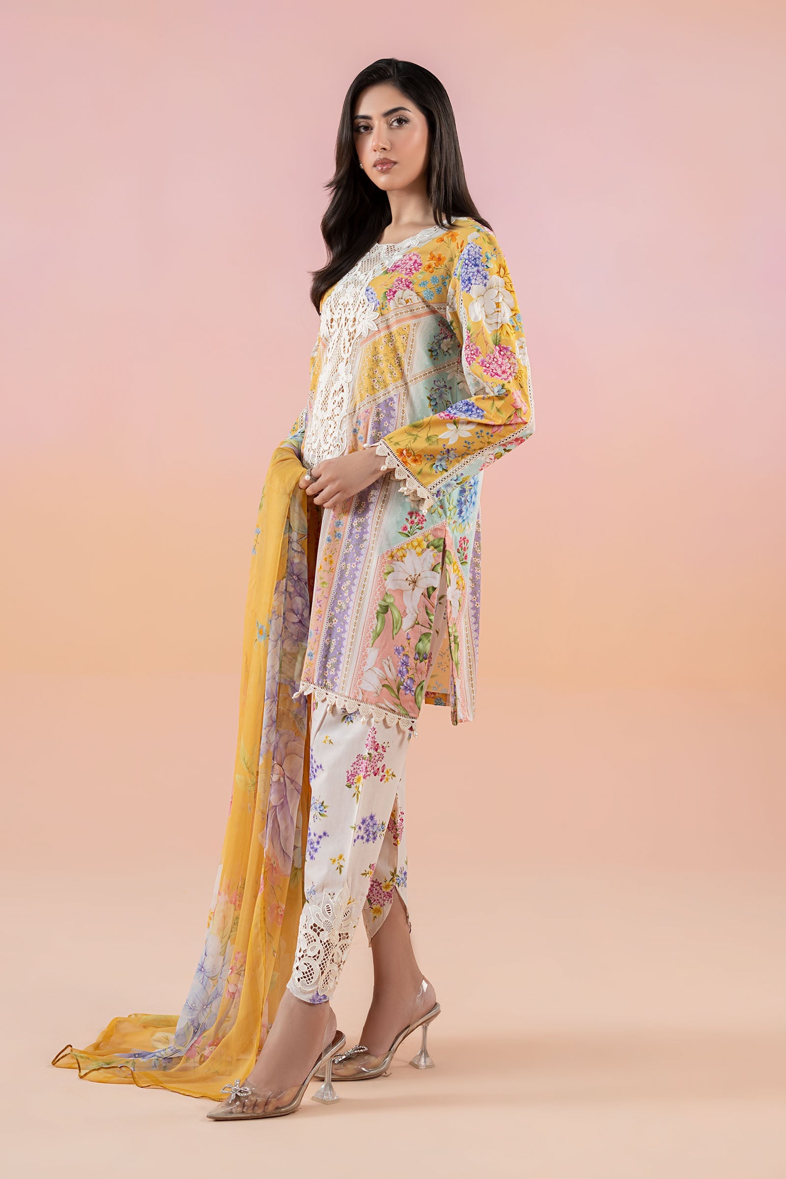 3 Piece Printed Lawn Suit | MPS-2509-A