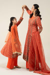 3 Piece Printed Linen Suit