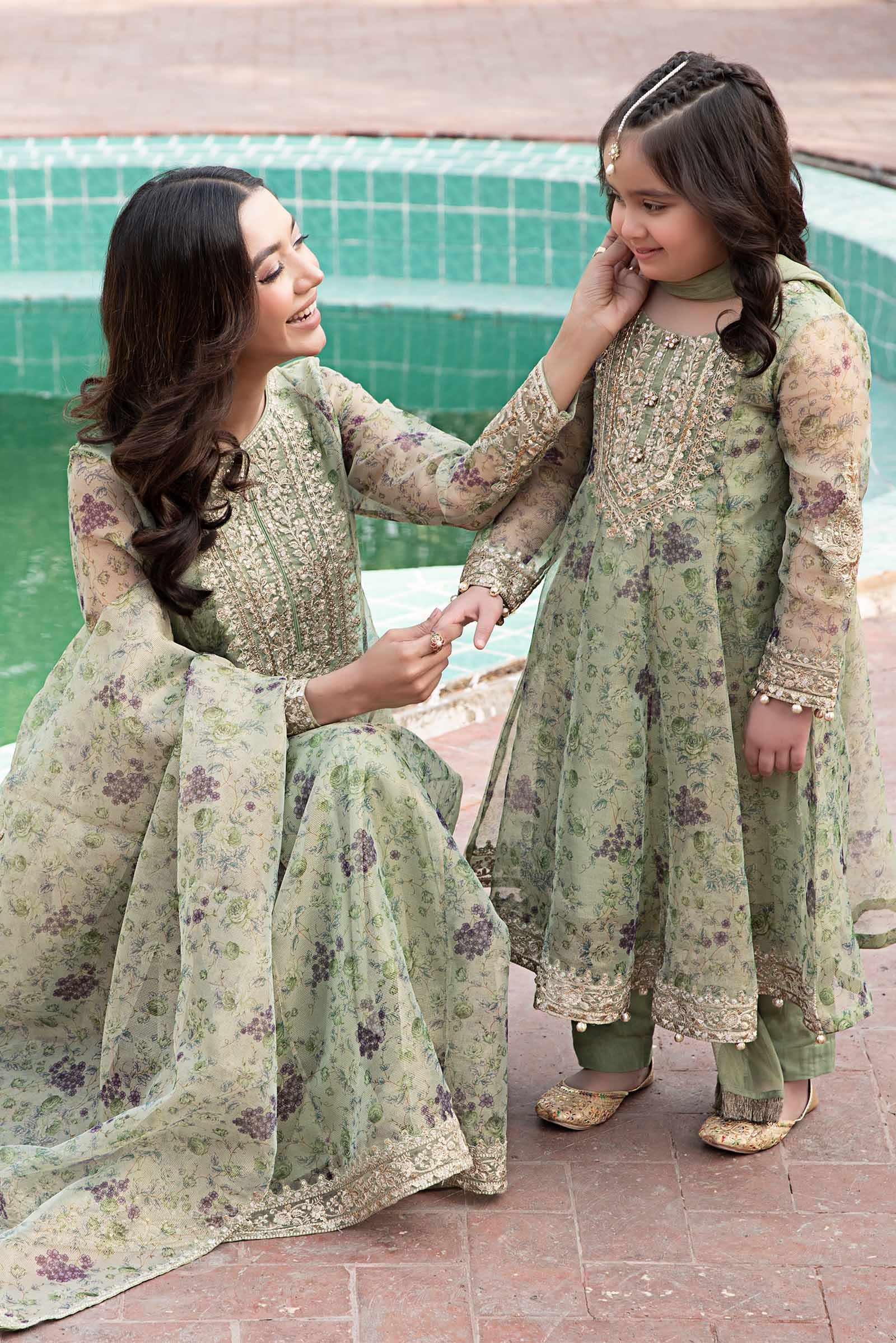 3 Piece Masoori Net Suit