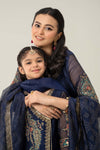 3 Piece Embroidered Paper Cotton Suit