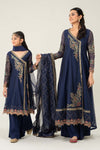 3 Piece Embroidered Paper Cotton Suit
