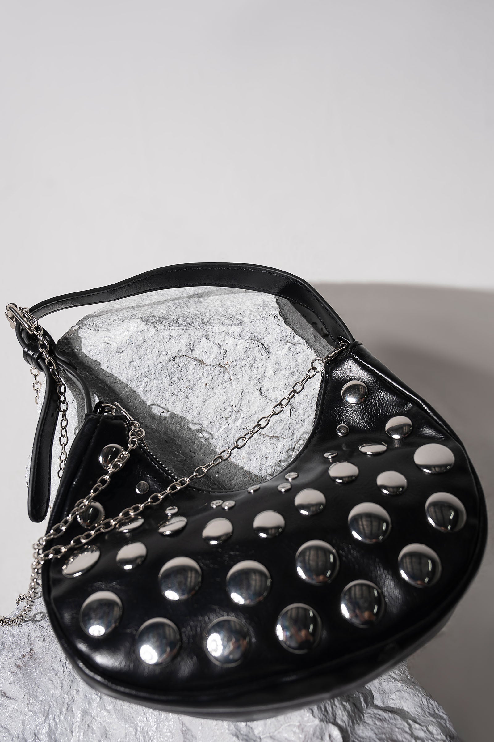 Studded Hobo Bag