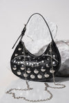 Studded Hobo Bag