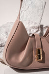 Fold-Pleat Shoulder Bag