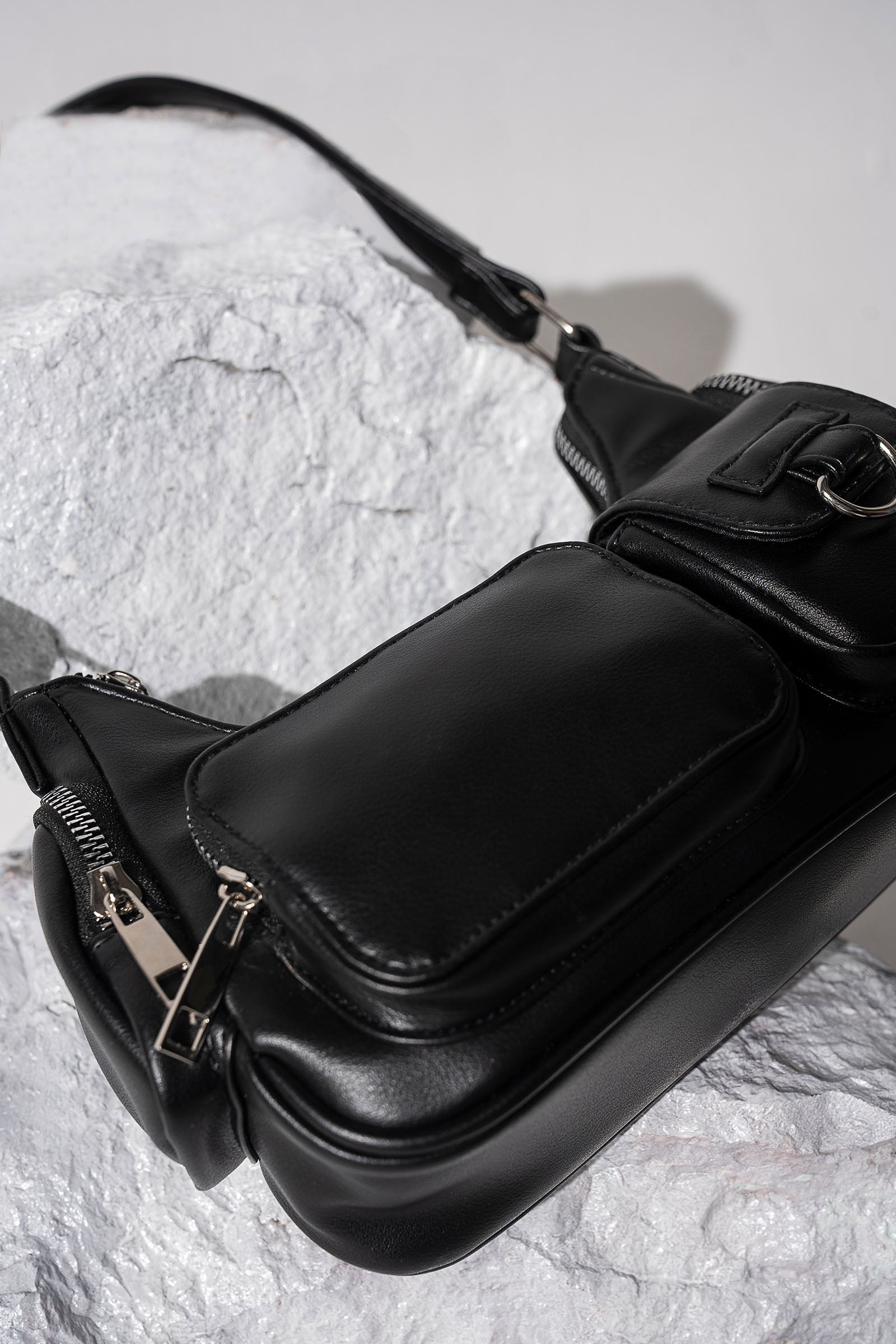 Multi-Pocket Hobo Bag