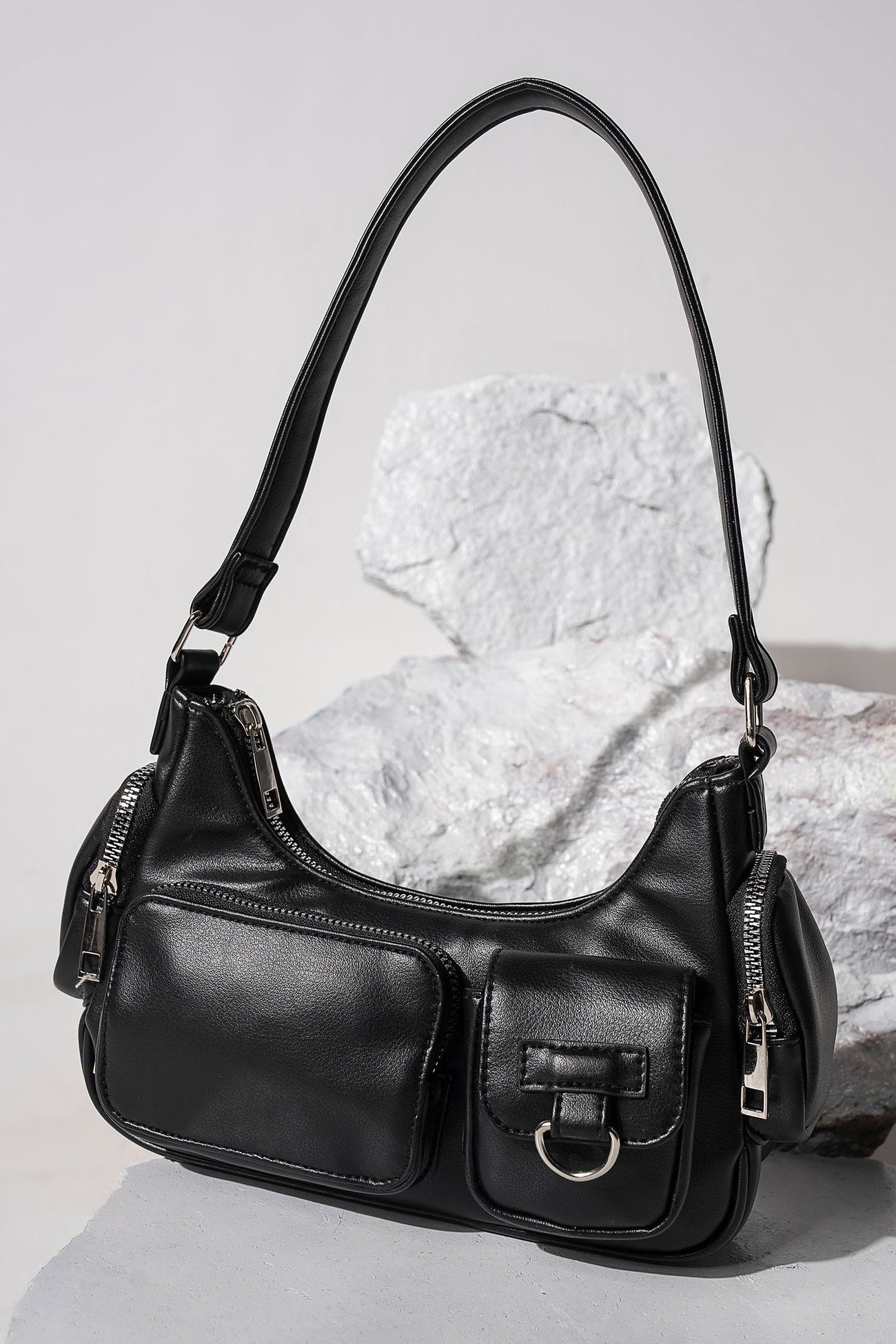 Multi-Pocket Hobo Bag