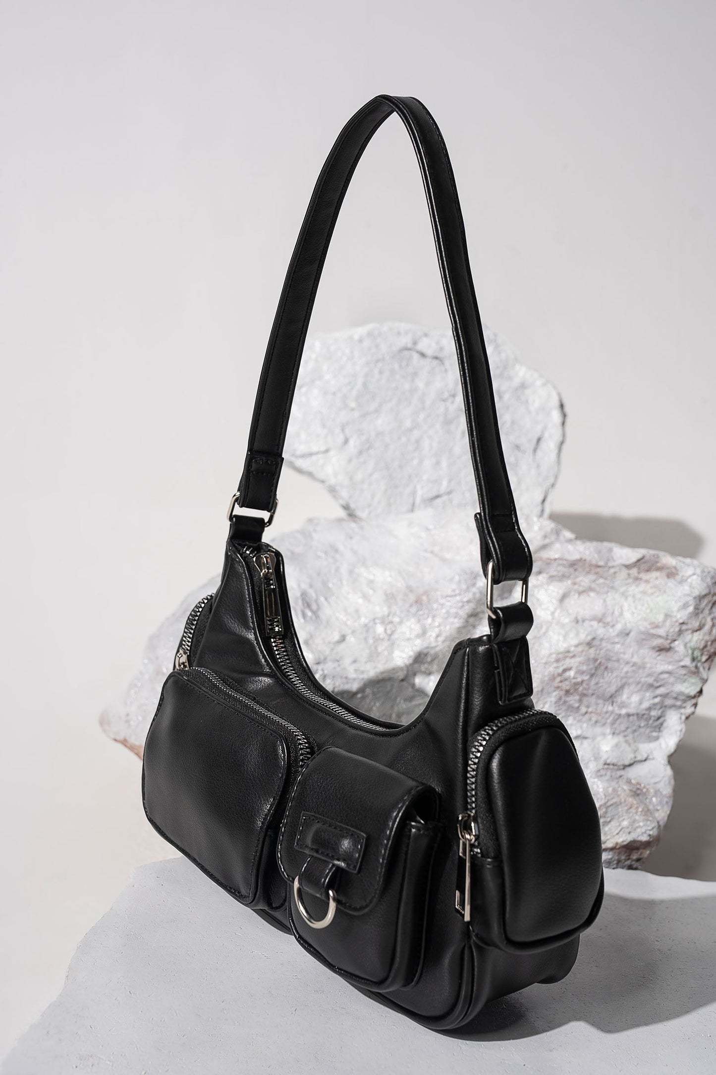 Multi-Pocket Hobo Bag