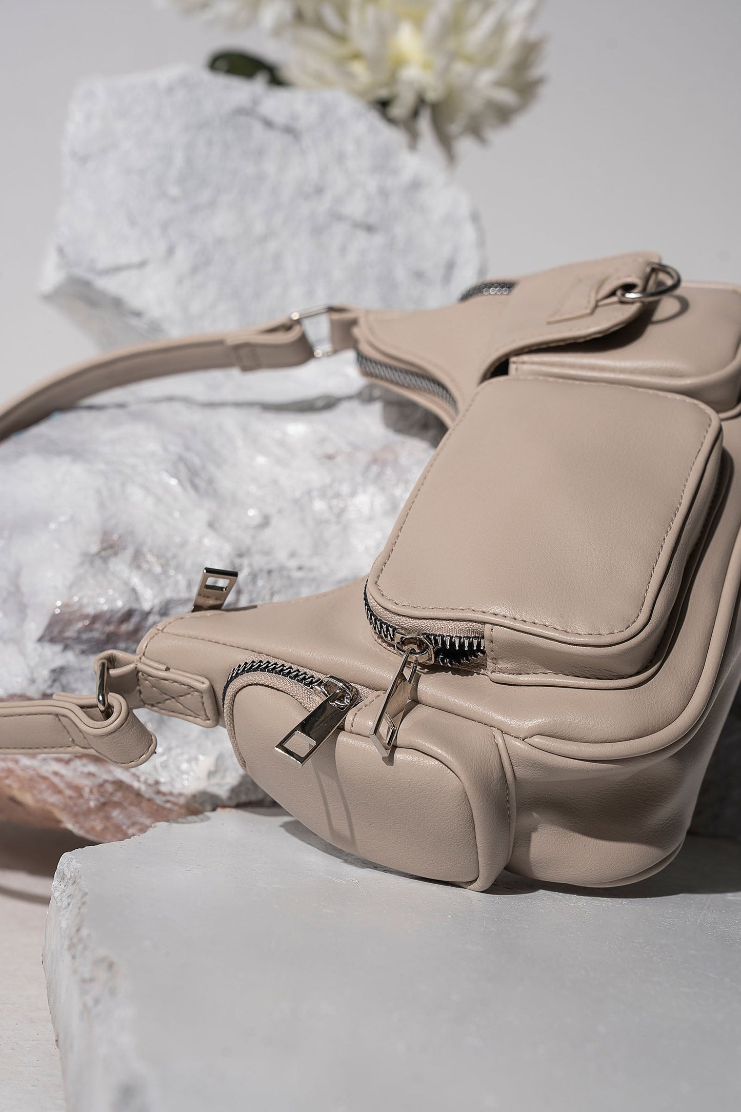 Multi-Pocket Hobo Bag