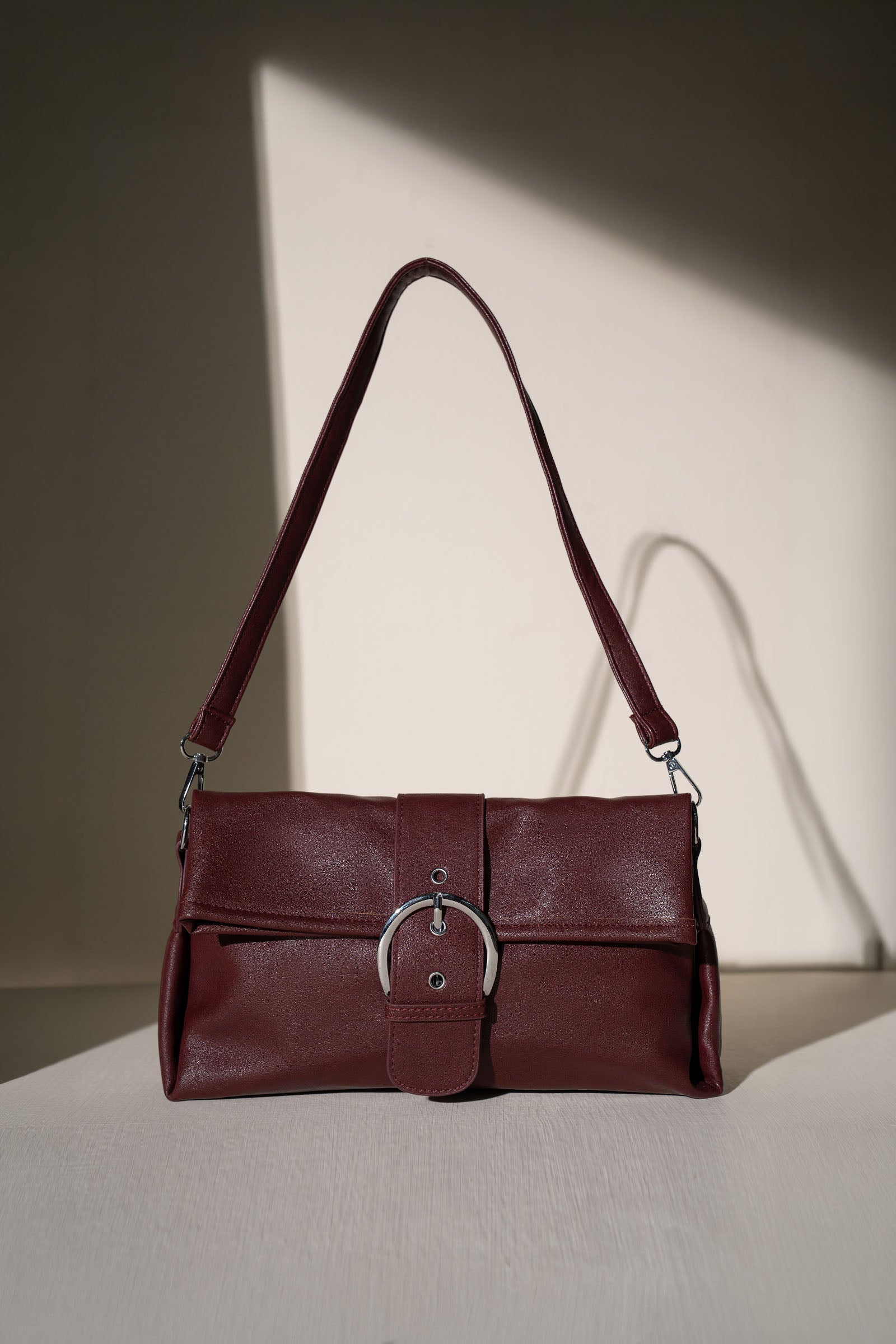 Belted Baguette Bag