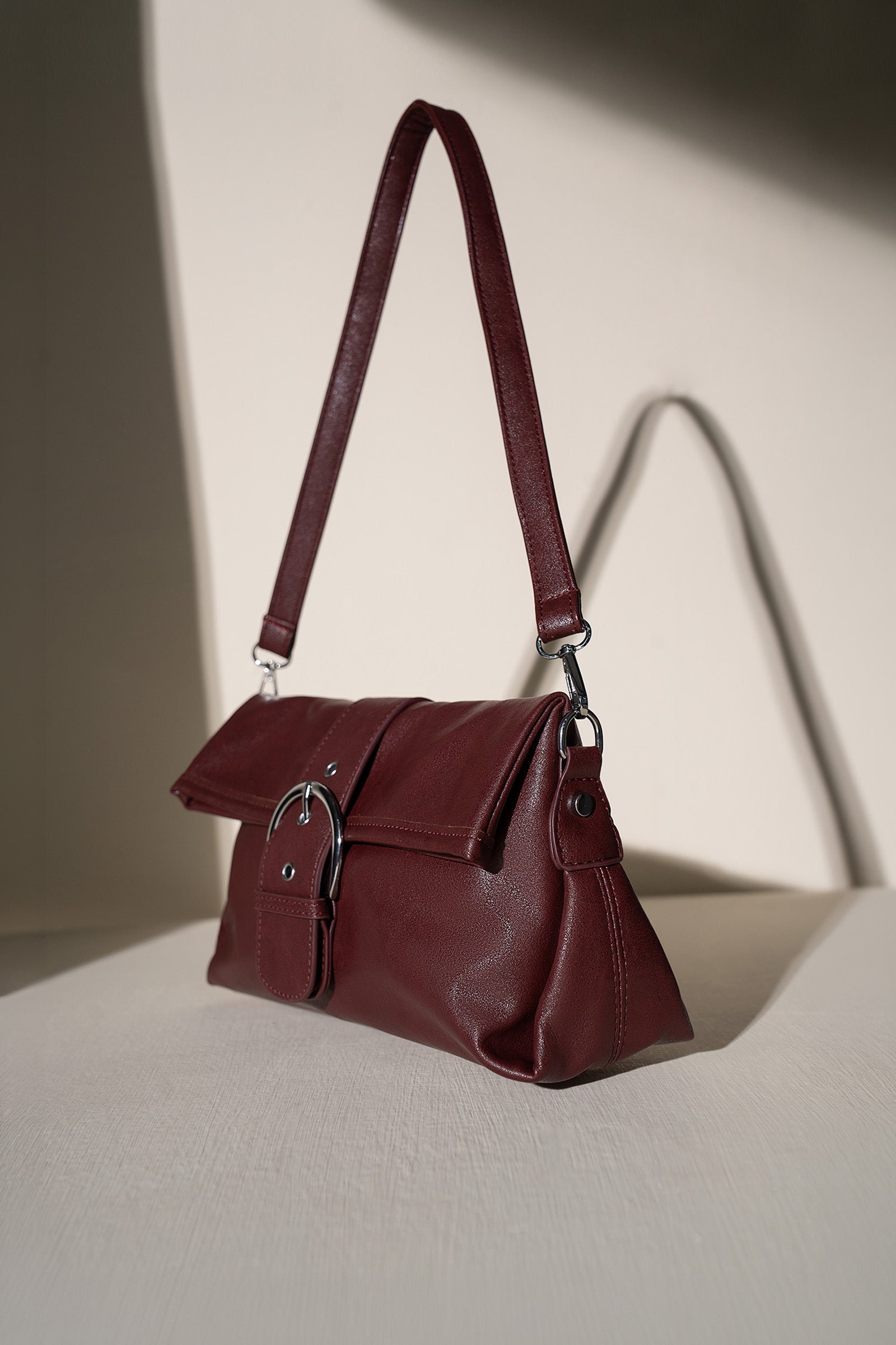Belted Baguette Bag