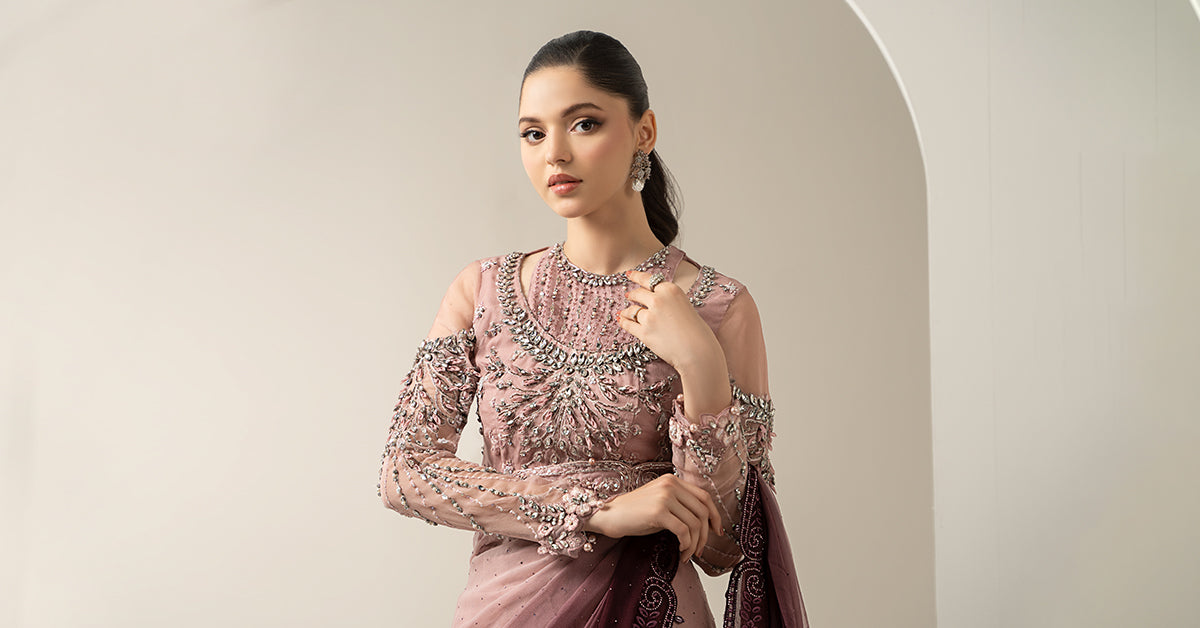 Embroidered Chiffon Saree | BDS-3001