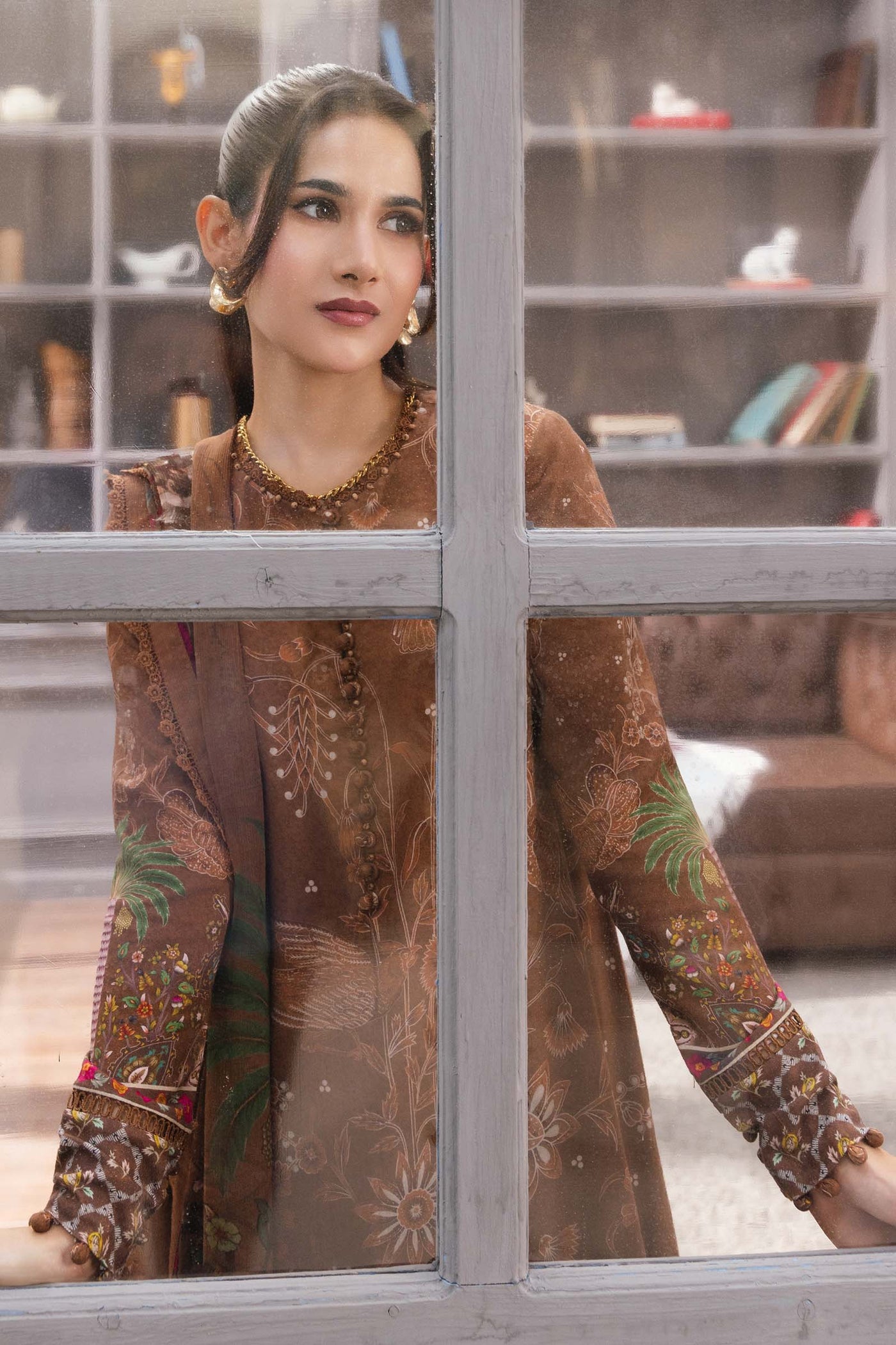 3 Pc Unstitched Printed Marina Twill Suit