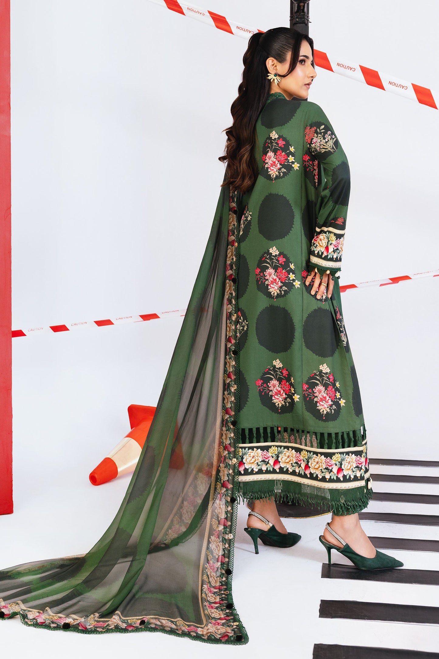 3 Pc Unstitched Printed Marina Twill Suit