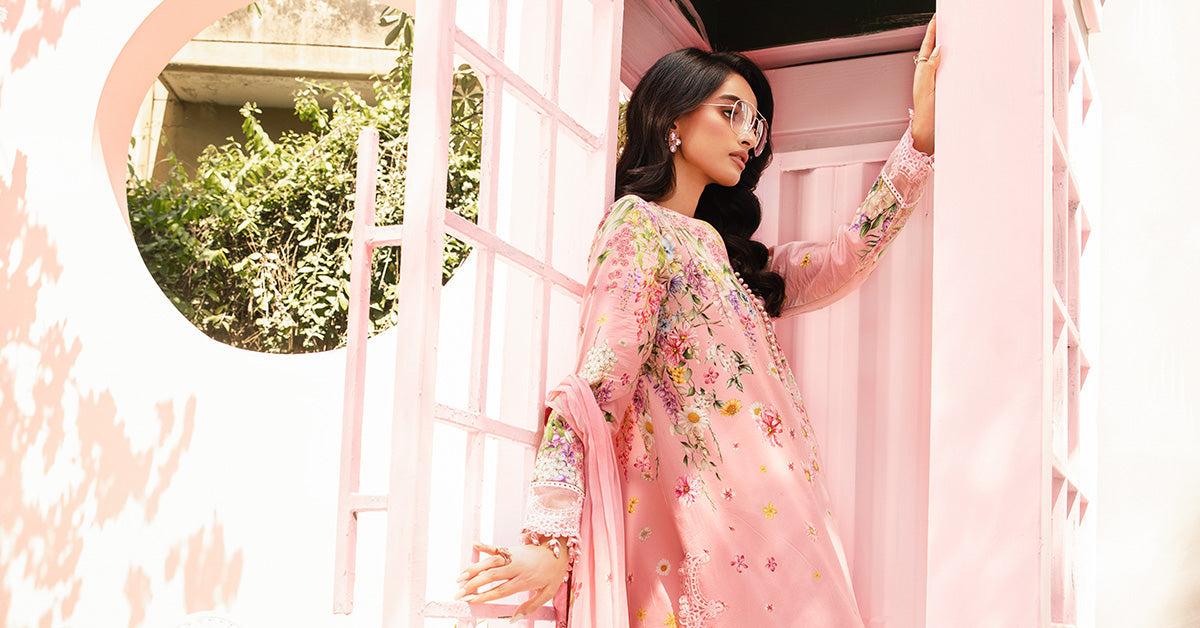 3 Piece Unstitched Embroidered Lawn Suit | MPT-2603-B