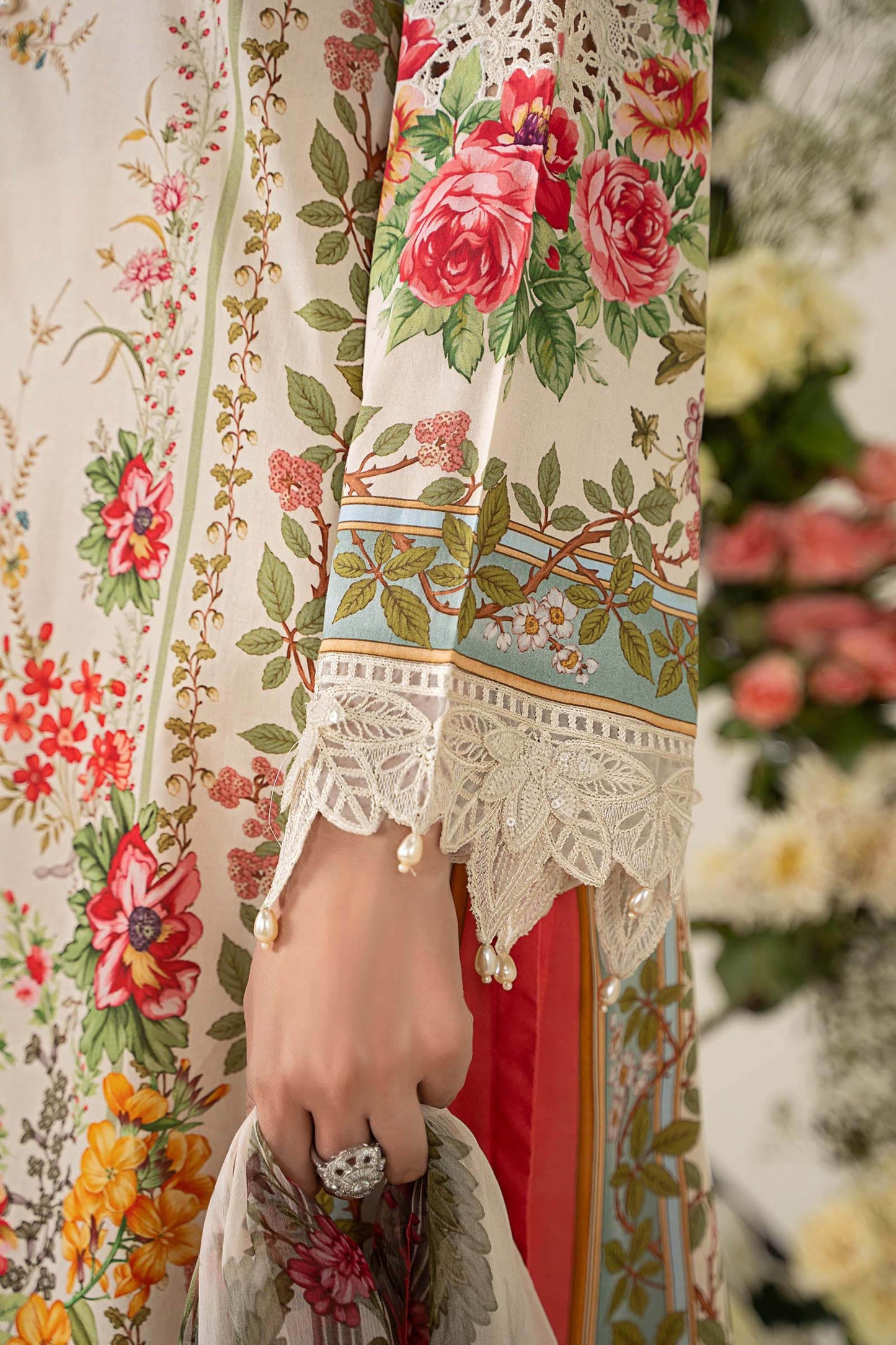 3 Piece Embroidered Lawn Suit | MPS-2605-A