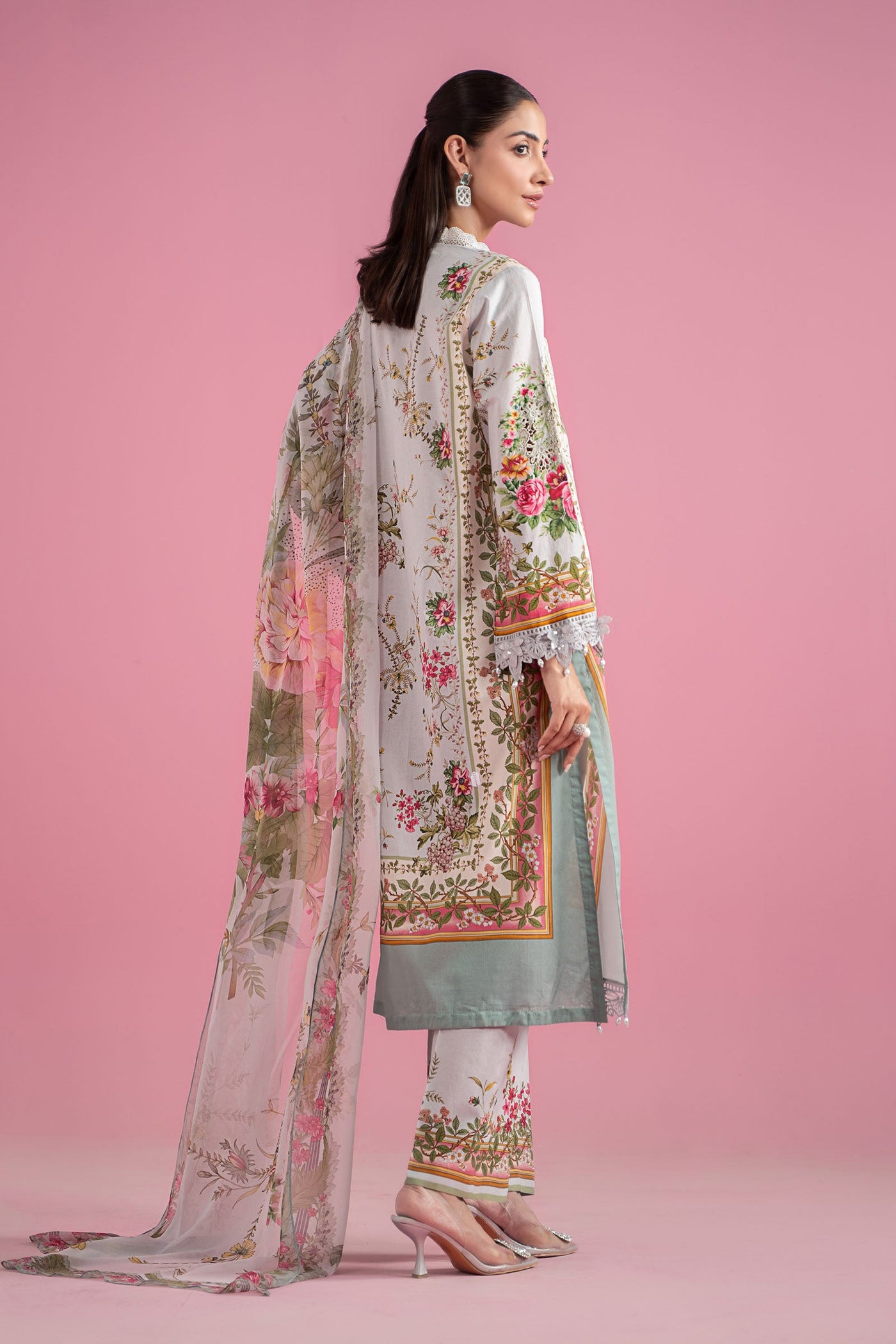 3 Piece Embroidered Lawn Suit | MPS-2605-B