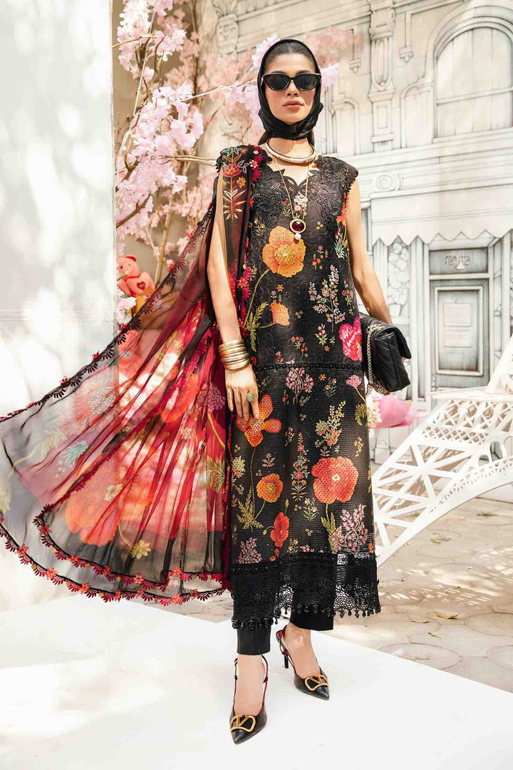 3 Piece Unstitched Embroidered Lawn Suit | MPT-2607-B All Products MPB2607-999-00B