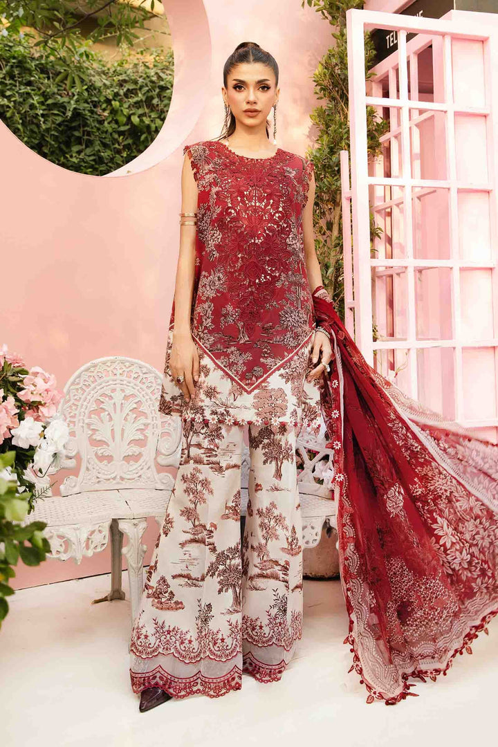 3 Piece Unstitched Embroidered Lawn Suit | MPT-2608-A All Products MPA2608-999-00A