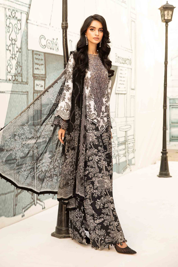 3 Piece Unstitched Embroidered Lawn Suit | MPT-2608-B M.Prints MPB2608-999-00B