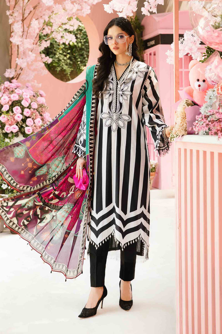3 Piece Unstitched Embroidered Lawn Suit | MPT-2609-B All Products MPB2609-999-00B