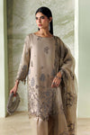 3 Piece Unstitched Embroidered Tusser Silk Suit