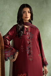 3 Piece Embroidered Dobby Linen Suit