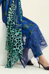3 Piece Printed Linen Suit | MPS-2410-A