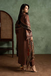 3 Piece Embroidered Dobby Linen Suit