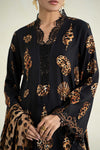 3 Piece Printed Linen Suit | MPS-2410-B